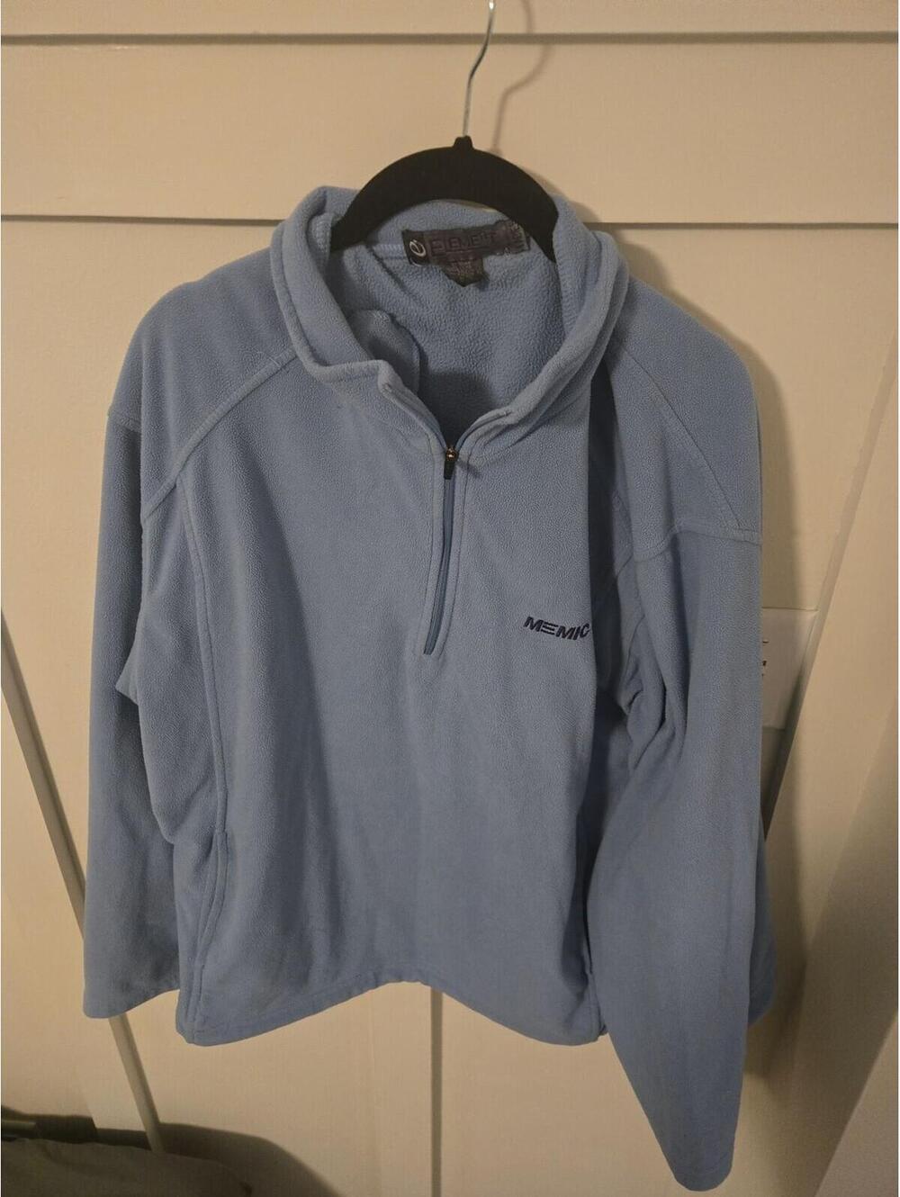 Element Ash City Sky Blue Fleece Women's Quarter-Zip Pullover Size XL